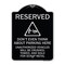 Signmission Reserved Do Not Think About Parking Here Unauthorized Vehicles Crushed Towed and Sold, BS-1824-22984 A-DES-BS-1824-22984 - alternate 1